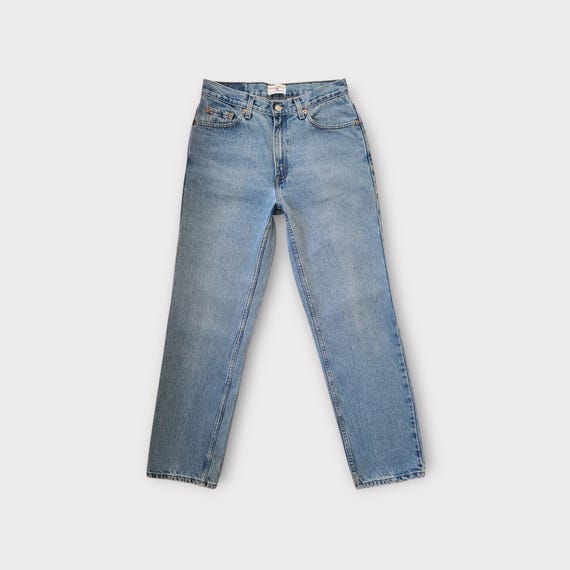 Vintage Levi's 512 Straight Leg Slim Fit Jeans Size 29 Tag Size 10 in Medium Blue |