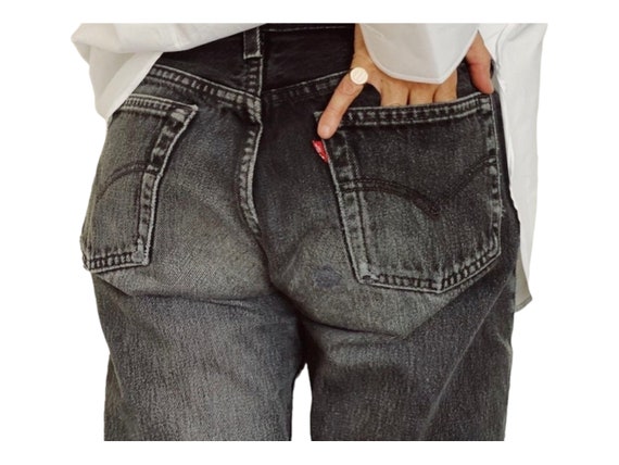 Custom Vintage Levis 501 Button Fly Jeans Size 29… - image 2