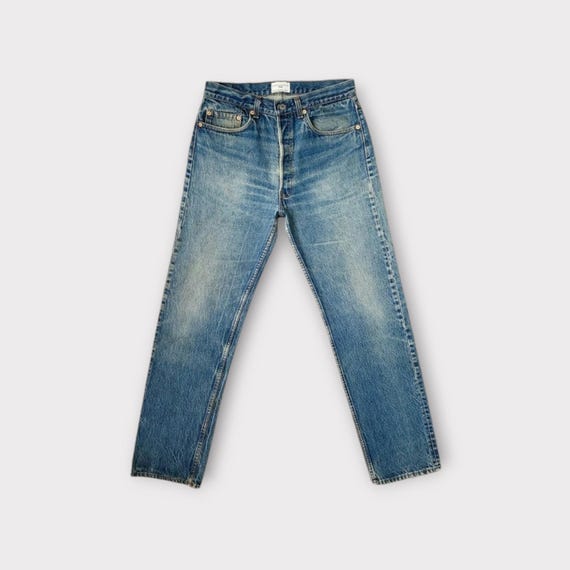 Vintage Levis 501 Button Fly Jeans Size 30 31 Tag Size 34x36 in Faded Deep Blue Item No. Etsy Canada