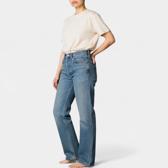 Vintage Levi's 501 Jeans: Faded Medium Blue, Size 30