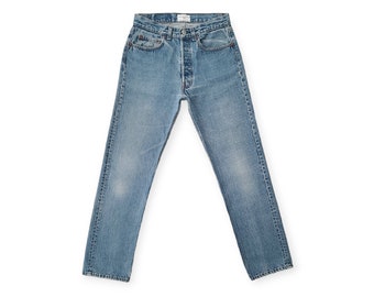 Size 28 Vintage Levi's 501 Jeans Tag size 31x32 Faded Medium Blue Levii's