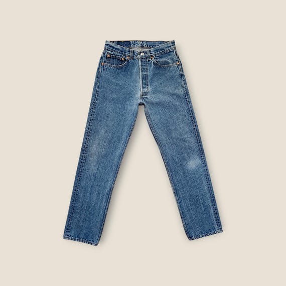 Vintage Levi's 501 Jeans Size 27 28 in Faded Deep Blue