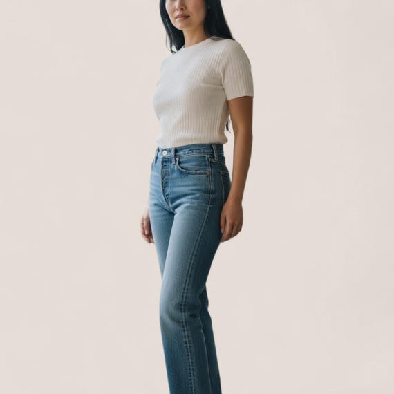 Size 24 25 Custom Levi's Vintage Levi's 501 Button Fly Jeans Faded