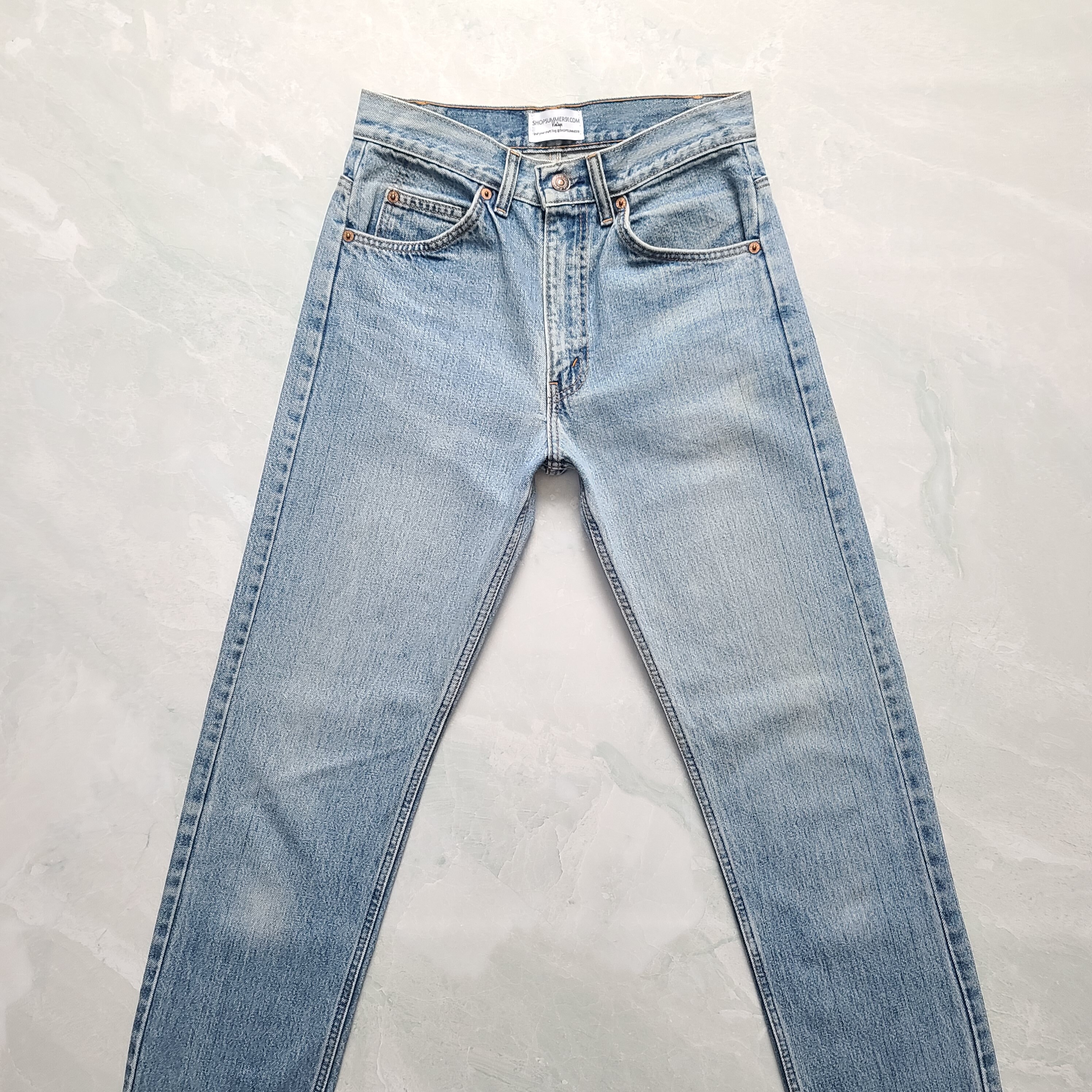 505 Orange Tab Jeans Tag Size 