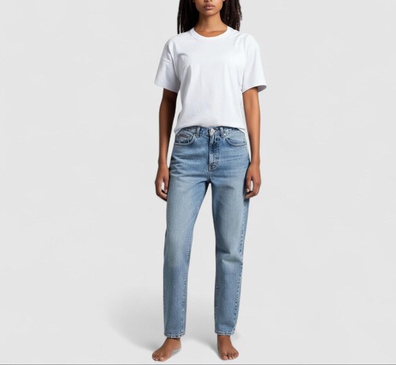 Vintage Calvin Klein Jeans Size 23 24 Tag size 2 in Faded Medium Blue