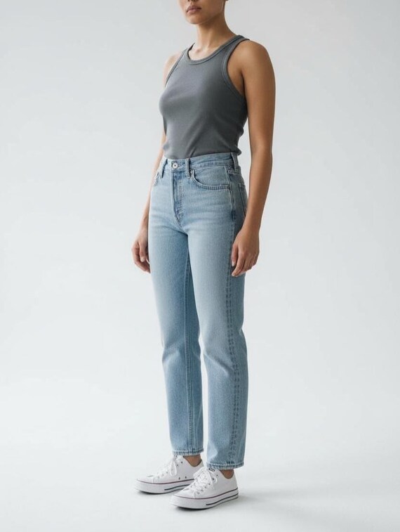 Vintage Levi's 501 Jeans Size 30 31 Tag Size 33x30 in Faded Medium Blue |