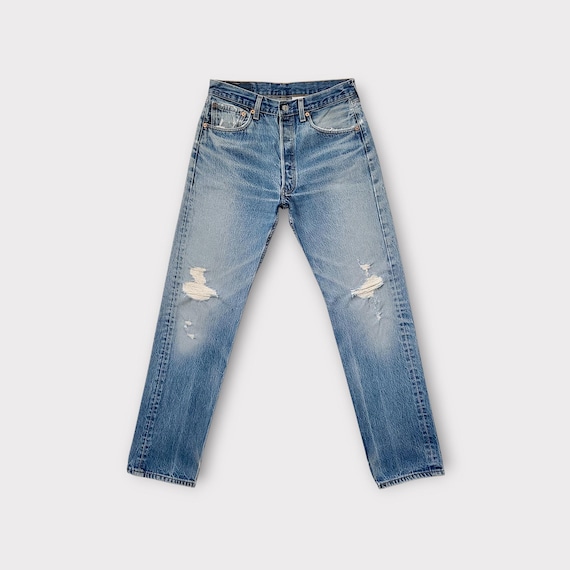 Vintage Levi's 501 Jeans Size 30 Tag Size 33x36 in Faded Blue Levi's
