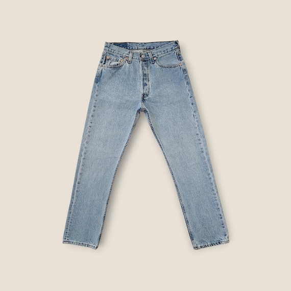 SOLD Vintage Levi's 501 Jeans, Faded Light Wash, Size 26, Size 27