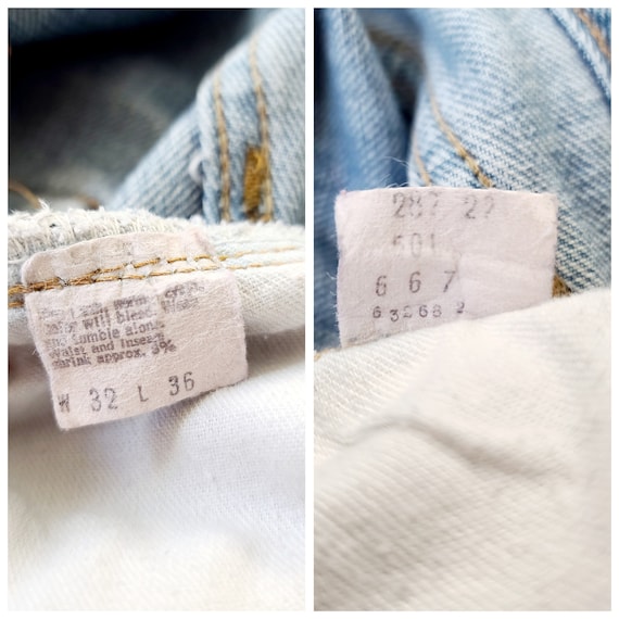 Vintage Levis 501 Redline Jeans Size 29 Faded Med… - image 10