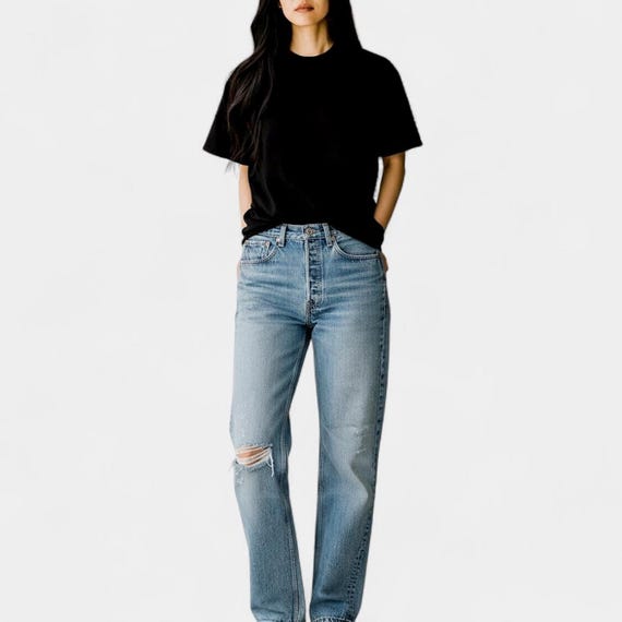 SOLD Custom Vintage Levis 501 Faded Light Wash Jeans Size 29