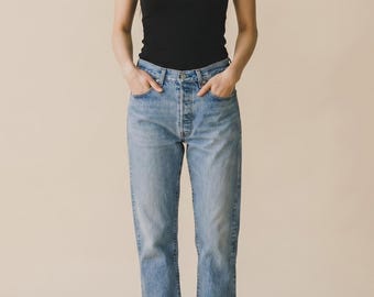 Vintage 1983 Levi's 501 Jeans: Faded Blue Denim, Size 30