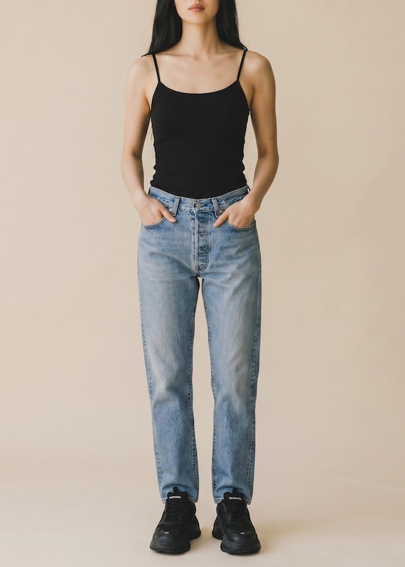 Vintage 1983 Levi's 501 Jeans: Faded Blue Denim, Size 30