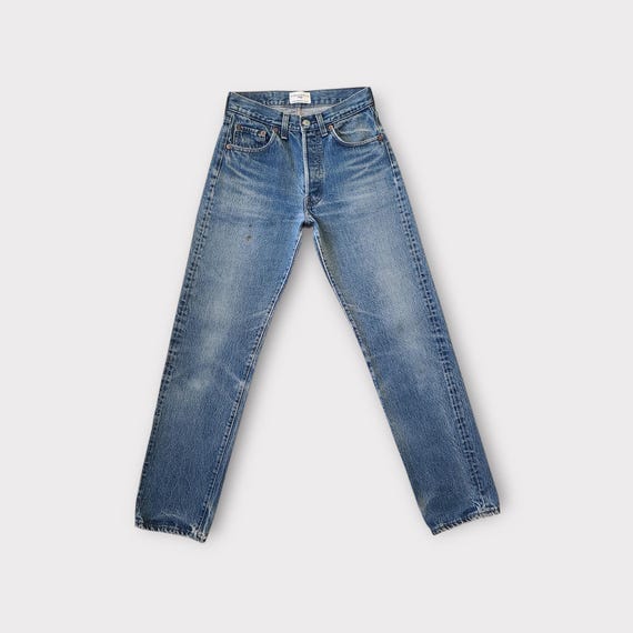 Vintage Levi's 501 Jeans Size 24 in Deep Fade Blue Wash |