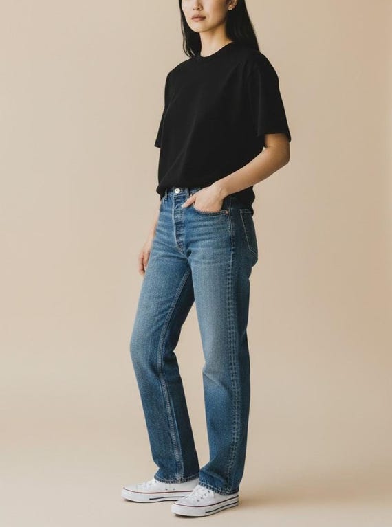 Vintage Levis 501 Jeans Size 30 31 Faded Blue Whiskering (Made in USA)