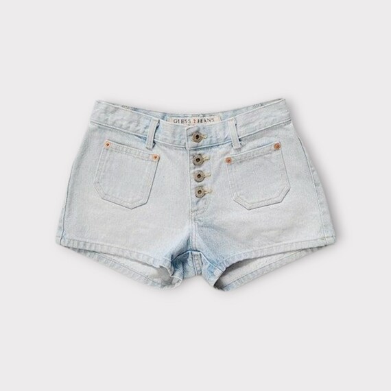 Size 24 25 Vintage Button Front Guess Booty Cheeky Shorts