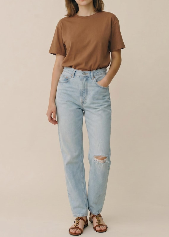 Vintage Levi's 701 Student Jeans - Size 24 Distressed Light Wash