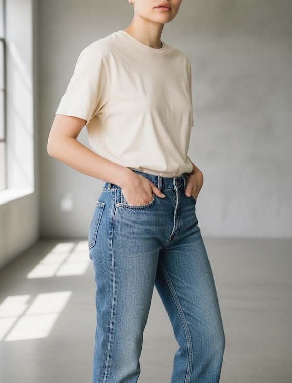 Vintage 90s Levi's 517 Jeans: Faded Blue Wash, USA Made 28x28 in