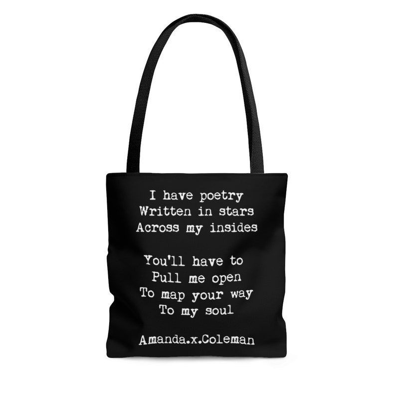 Written in Stars Poetry Tote Bag Amanda.x.Coleman