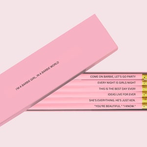 Barbie Gift Pencils Personalised