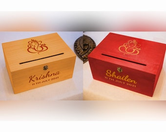 Hindu Wedding Gift Box, Hindu Wedding Letter Box, Hindu Wedding Reception Card Box, Indian Wedding Reception Card Box, Indian Money Box