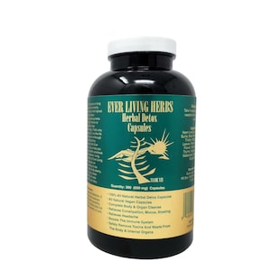 Ever Living Herbs Natural Herbal Detox 300 Capsules Ital