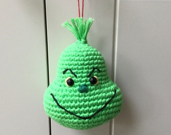 The Grinch, Crochet Grinch, Christmas Baubles, Amigurumi The Grinch, Christmas Tree Decoration, Christmas Grinch, Grinch Xmas Decoration,