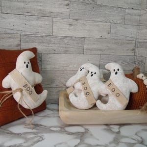 Primitive Halloween Ghost ornies/Ornaments/bowl fillers/Farmhouse/spooky decor/