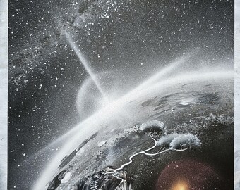 Planet Watch Space Spray Paint Art