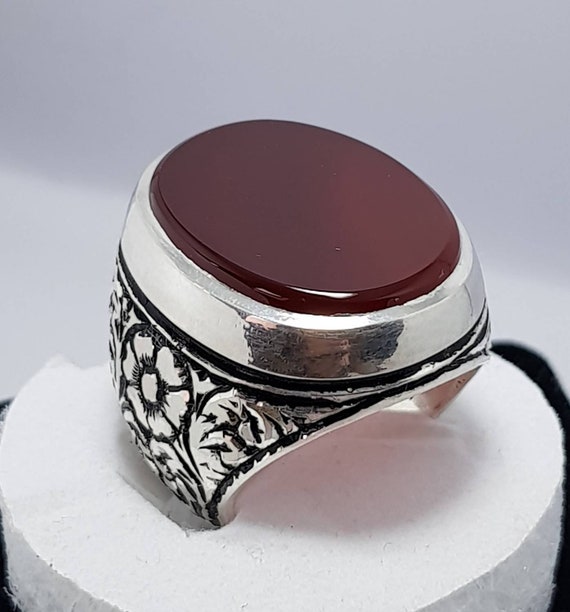 Buy Mens Tiger Eye Stone Minimal Silver Ring, Natural Brown Gemstone  Classic Men Accessory, Handmade Unique Gift, Men Handmade Unique Gift  Online in India - Etsy