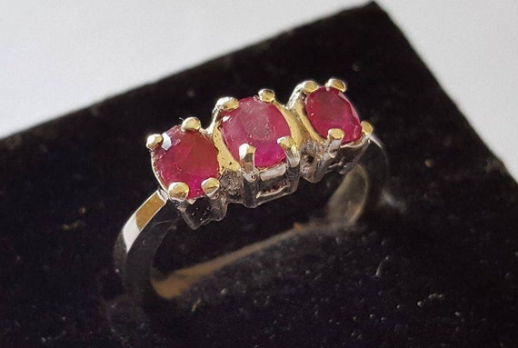 Pigeon Blood Ruby Band Women Ruby Ring Yaqoot Band for Women