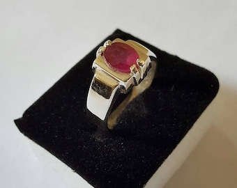 Natural Unheated Untreated Ruby Ring Afghanistan Ruby Pigeon Blood ...