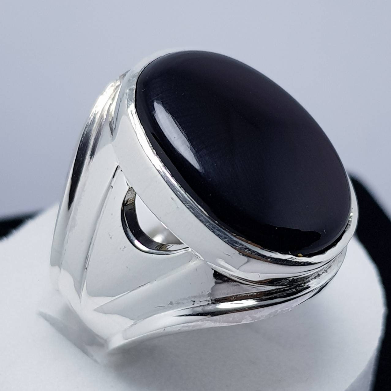 Big Kabadi Black Aqeeq Ring Yemeni Aqeeq Ring for Men Mens - Etsy