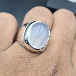 Natural Dur Al Najaf Stone Ring Dur e Najaf Ring Shia Rings Najaf Stone White Dur E Najaf Ring Moon Stone Rings Real Moon Stone Dur e Najaf image 9