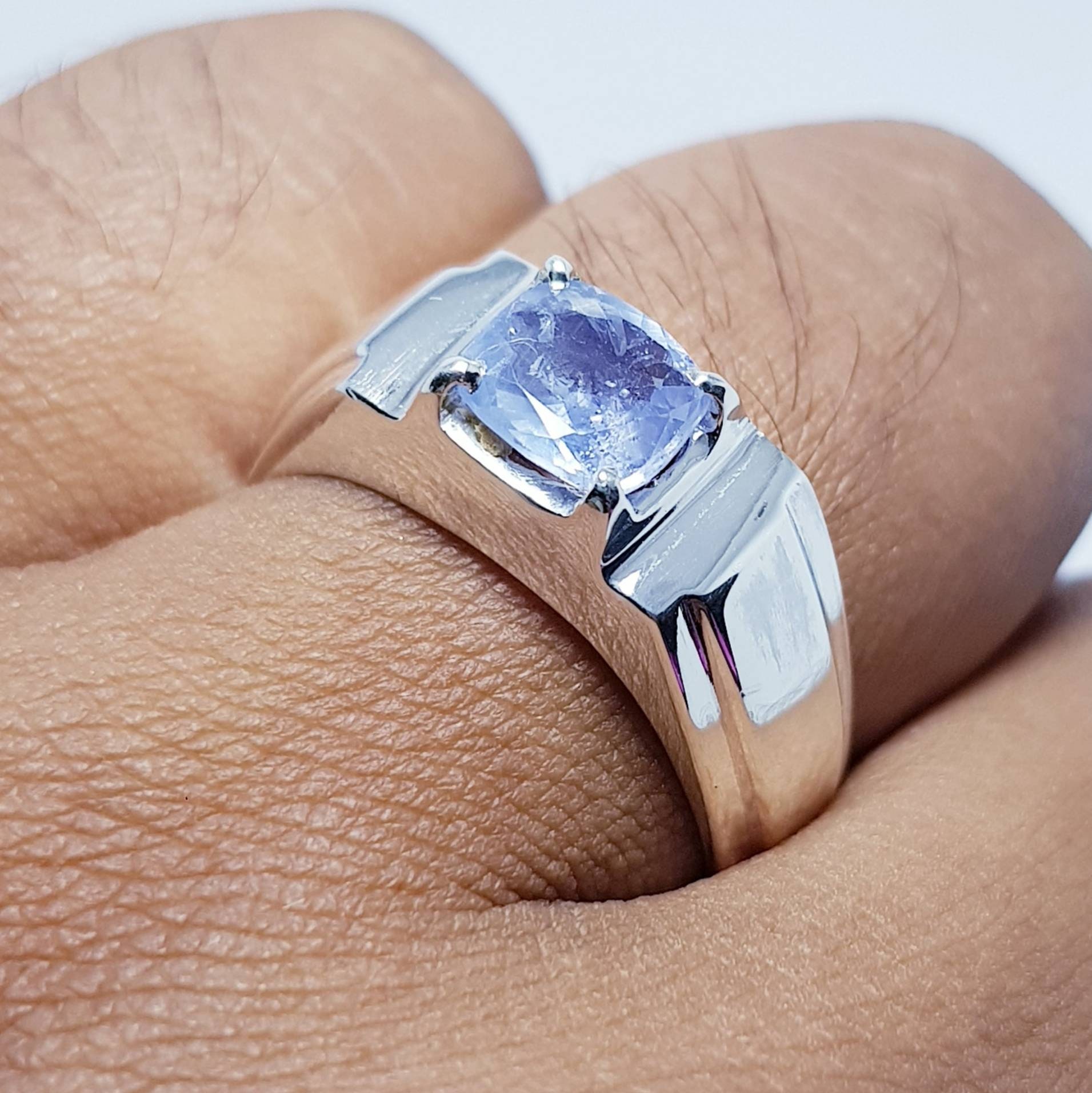 天然スリランカピング無処理サファイアリング スリランカ産パープルピンクサファイア 約1.2ct ハートアンド