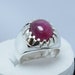 Real Big Ruby Ring Afghan Ruby Dark Blood Red Ruby Stone Ring - Etsy