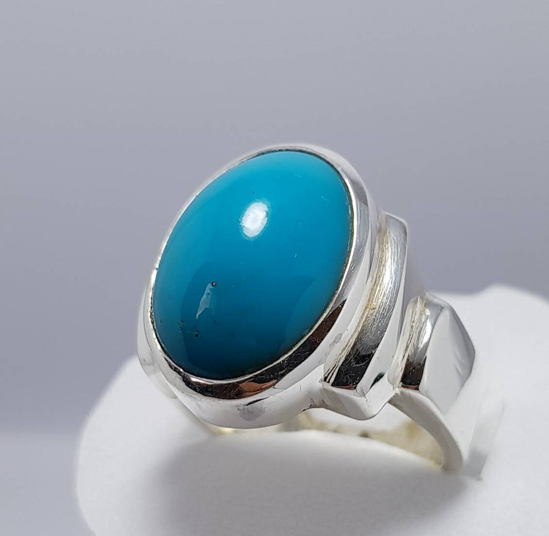 Dark Blue Feroza Ring Turquoise Rings Nishapuri Feroza New - Etsy