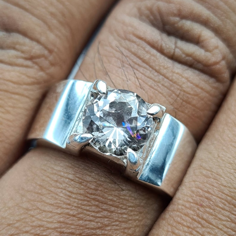 Natural Unheated Untreated Imperial Topaz Ring Katlang Topaz Ring Peach Topaz Ring very Rare Natural Topaz stone Women rings 925 silver