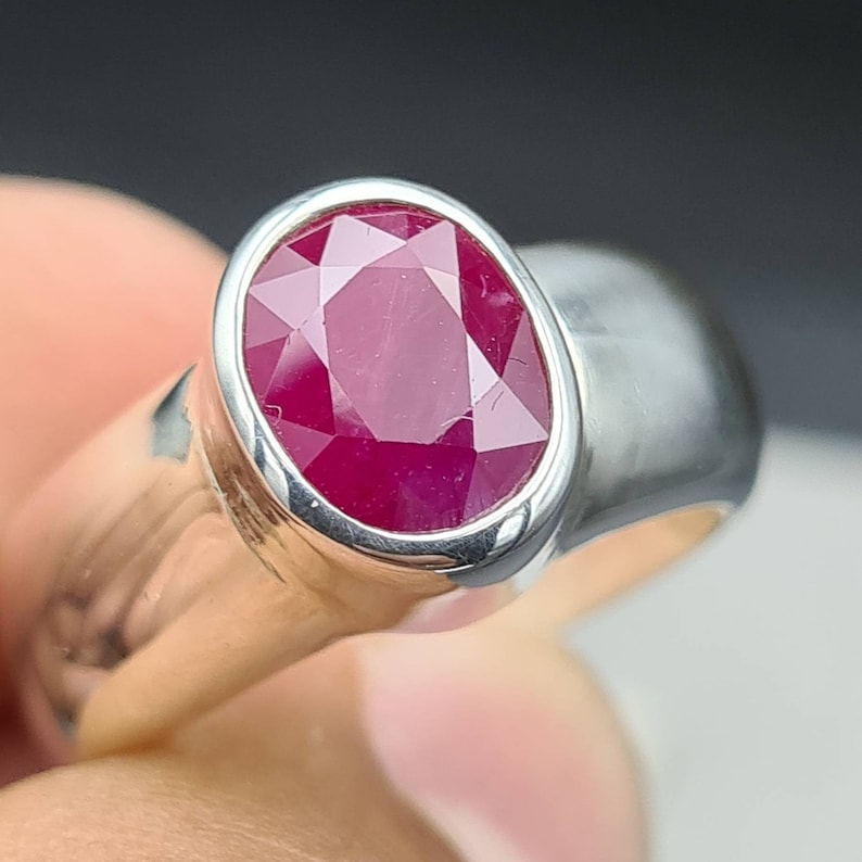 Natural Unheated Untreated Ruby Ring Afghanistan Ruby Pigeon Blood ...