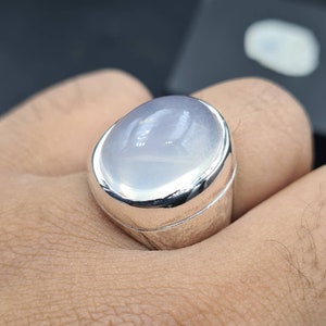 Natural Dur Al Najaf Stone Ring Dur e Najaf Ring Shia Rings Najaf Stone White Dur E Najaf Ring Moon Stone Rings Real Moon Stone Dur e Najaf image 10