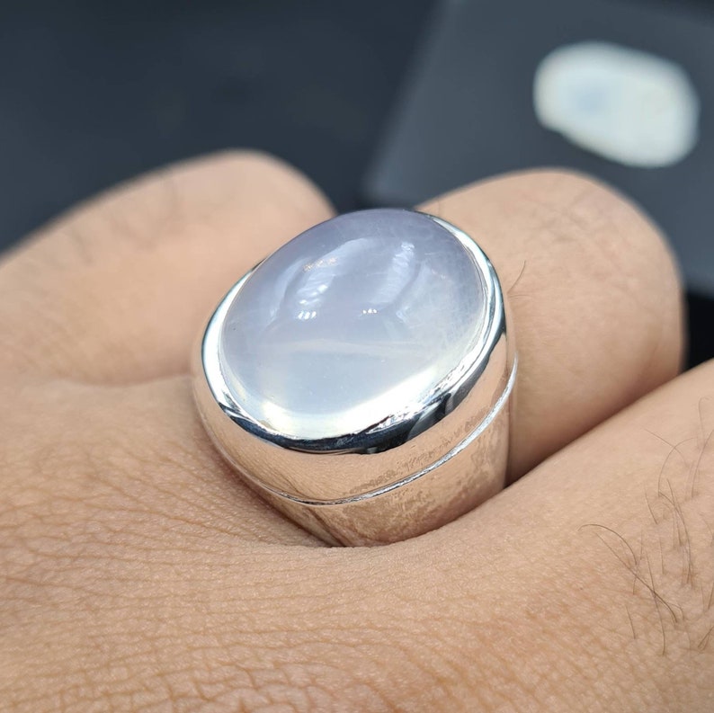 Natural Dur Al Najaf Stone Ring Dur e Najaf Ring Shia Rings Najaf Stone White Dur E Najaf Ring Moon Stone Rings Real Moon Stone Dur e Najaf image 10