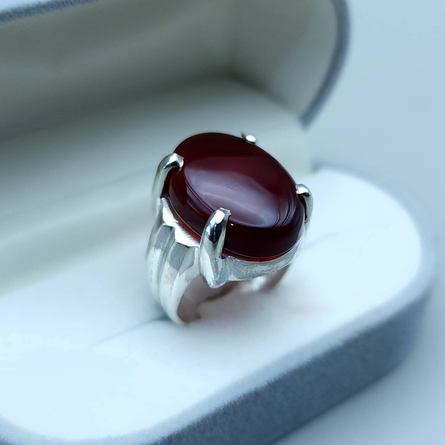 Yemeni Aqeeq Rings Natural Aqeeq Ring Carnelian Agate Silver 925 Handmade  Ring Islamic Ring Shia Ring - Etsy