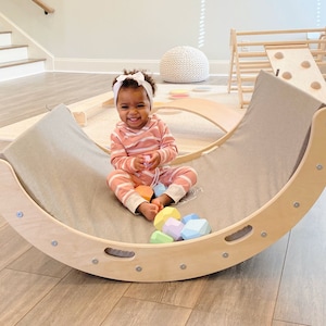 Kids wooden rocker on sale