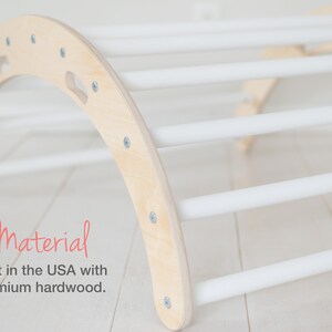 Little Rocker 2-in-1 Rocker and Climber Washable Memory Pad Made in the USA Montessori Arch Rocker Kids Christmas Gift White Sealed