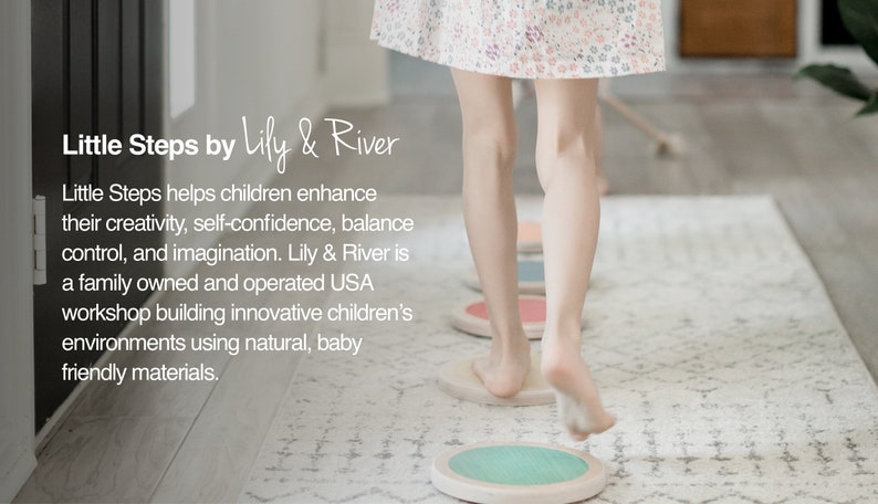 Inside Fun Little Steps by Lily & River Jump, Balance, and Play 6 Colorful Hardwood Stepping Stones Montessori Kids Christmas Gift image 7