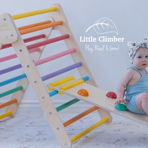Climber XL by Lily & River For ages 2-8 yrs Birch Hardwood Read-Along Book Climbing Triangle Foldable Kids Christmas Gift image 1