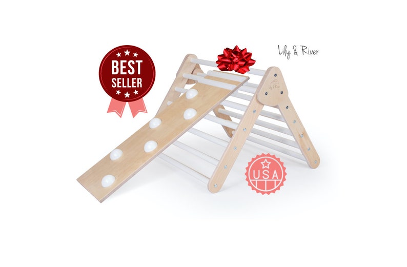 5-Star Little Climber by Lily & River Birch Hardwood Read-Along Book Original Climbing Triangle Foldable Toddler Christmas Gift image 1