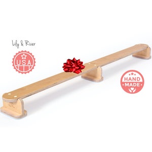 Little Gymnast by Lily & River | Step, Balance, and Play | Children's Balance Beam | Birch Hardwood | Toddler Christmas Gift