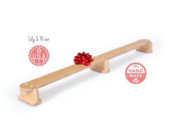 Little Gymnast by Lily & River | Step, Balance, and Play | Children's Balance Beam | Birch Hardwood | Toddler Christmas Gift