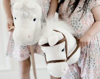 Little Rider by Lily & River | Gallop, Race, and Play | Selec Horse or Unicorn | Classic Horse on a Stick | Kids Christmas Gift