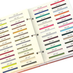 Vintage Book Binding Sample Book: Cloth, Ribbon & Spine